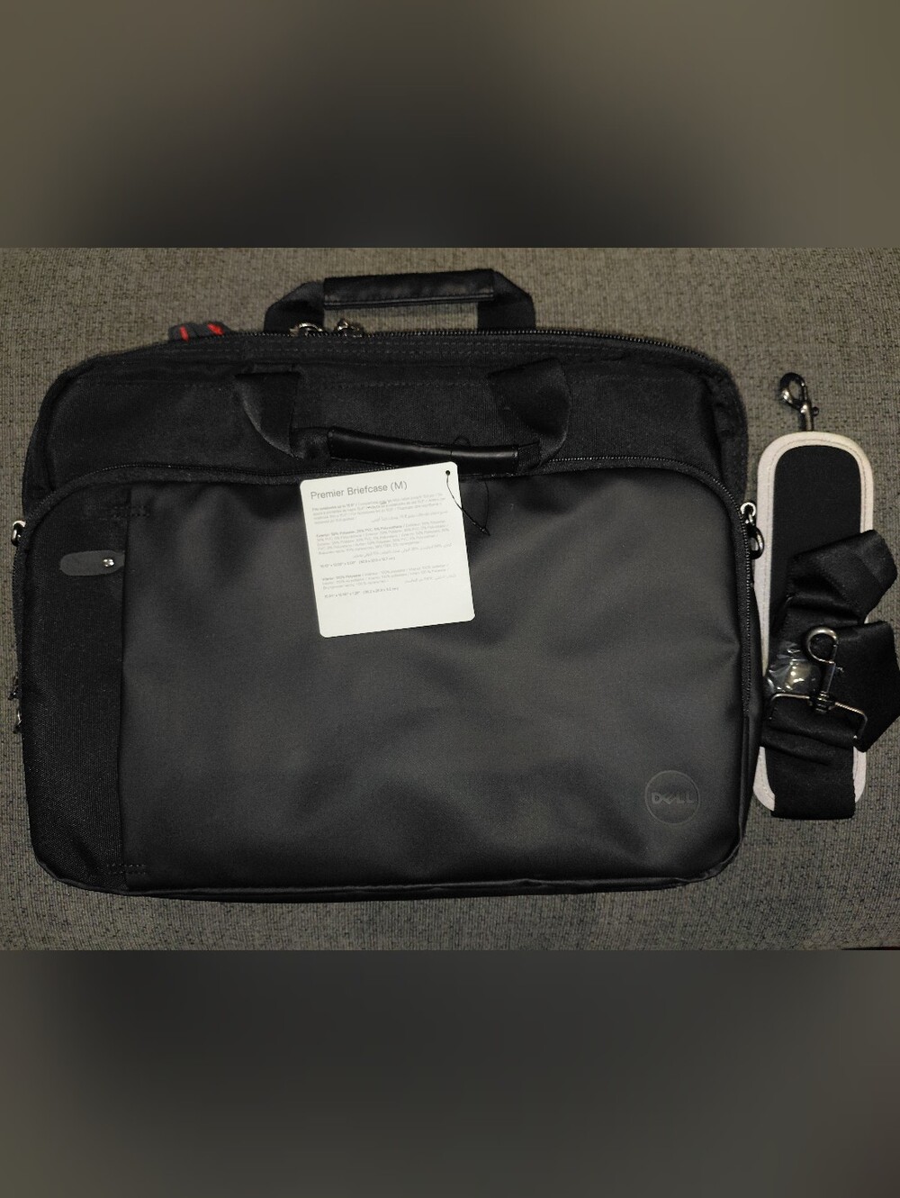 Brand New Dell Premier Briefcase Laptop Bag Black & Red
